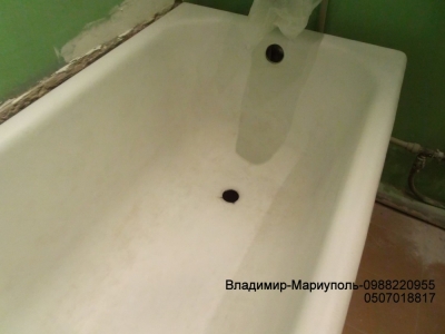 Реставрация чугунной ванны акрилом